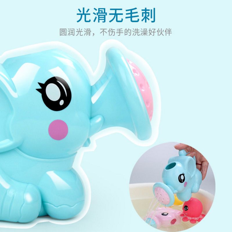 Baby bath cartoon elephant shower Bath splash Children's toy Baby elephant splash bottle interactive toy Specification drawing