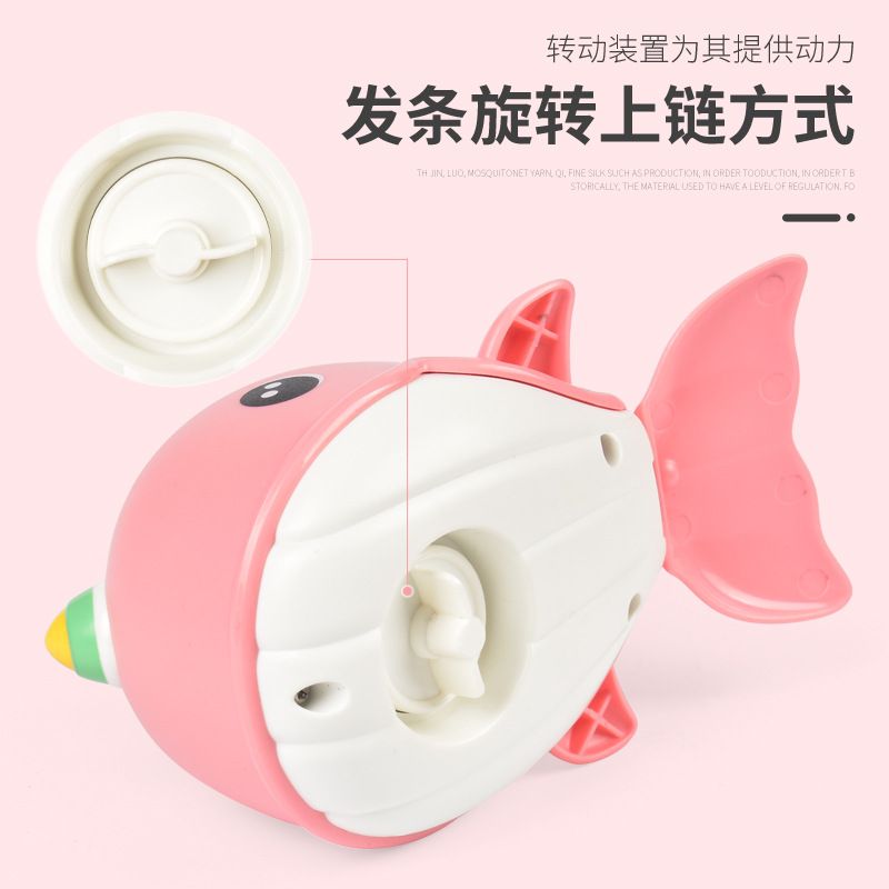 Net red baby swimming whale swimming one-horned whale children bathroom chain play water toys parent-child interactive wholesale details Picture
