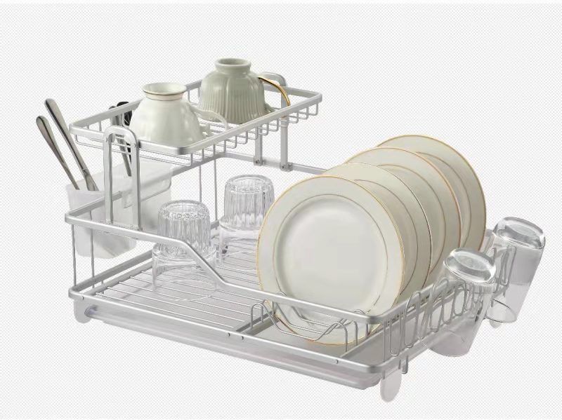 沥水架/不锈钢厨卫用品/厨房碗筷收纳/盘子收纳架细节图