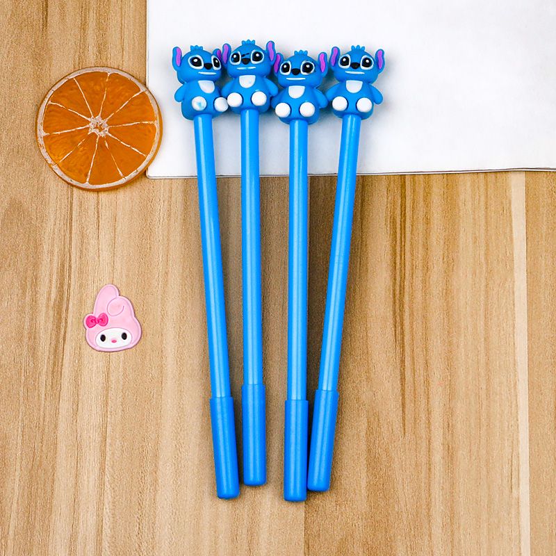 Cartoon silicone Stitch figure writing signature pen Creative Stitch Stitch shape neutral pen student Waterborne pen
