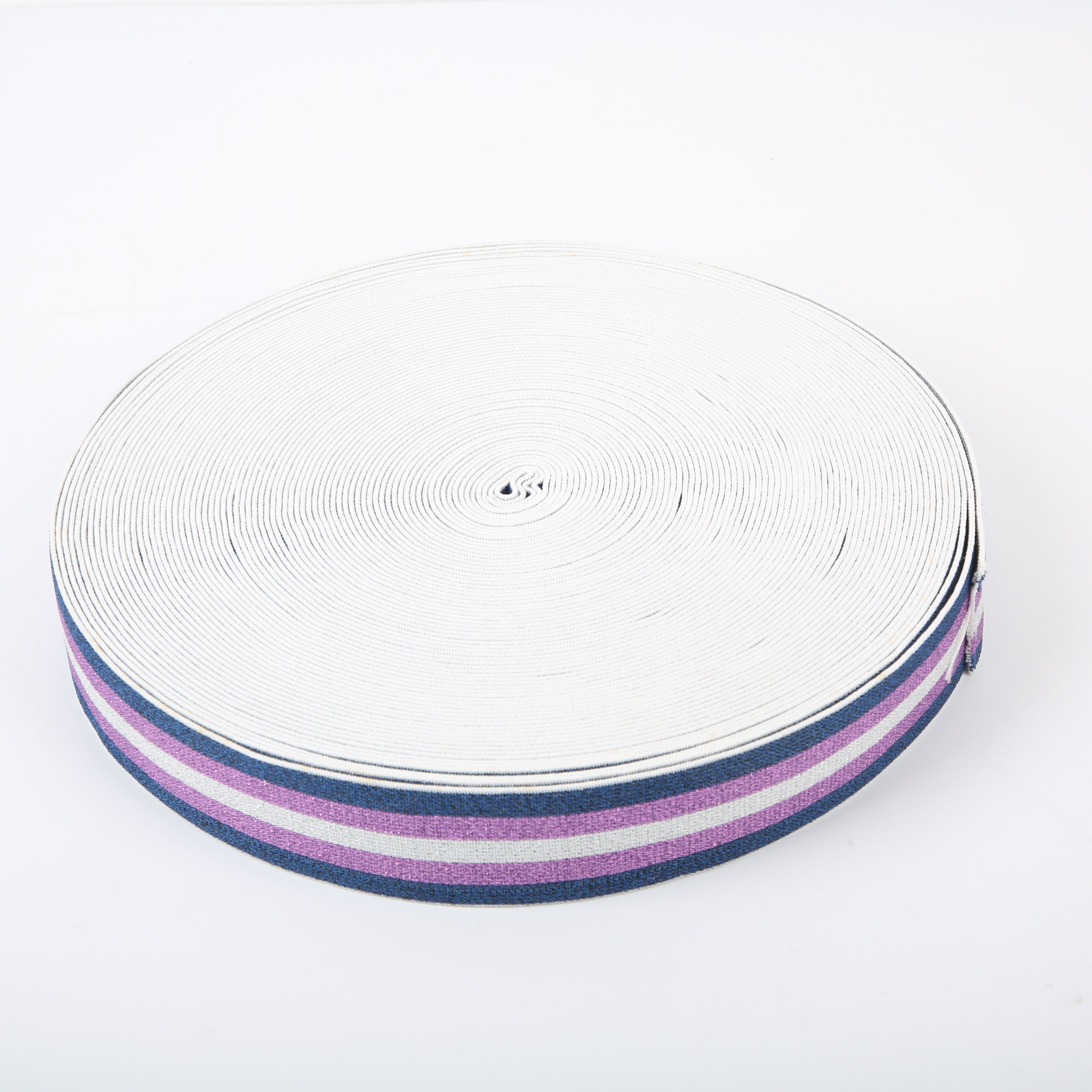 shuttleless Colored silk Elastic Band 4cm Width thumbnail