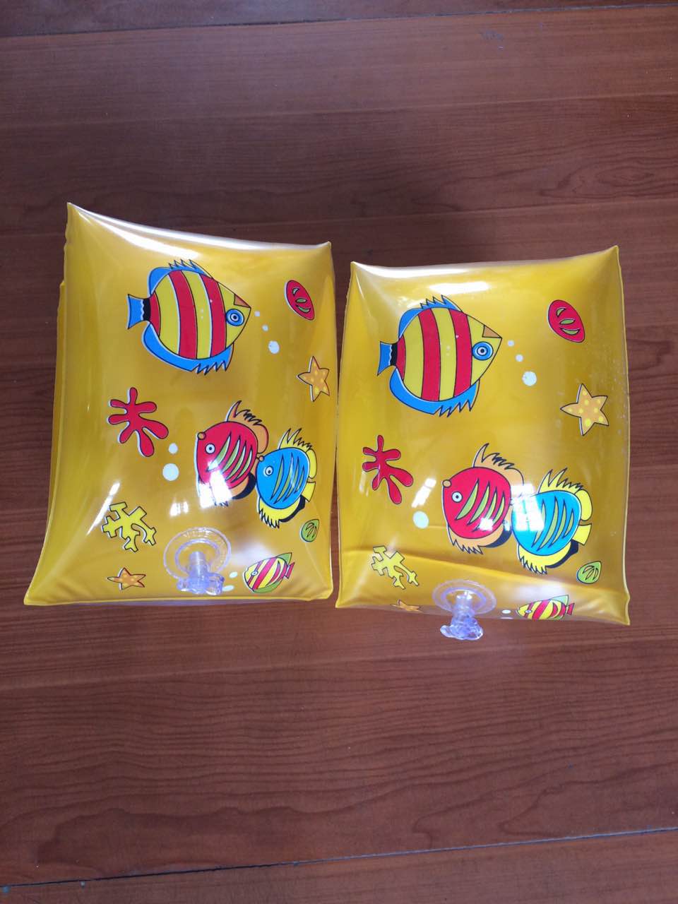 Children's printed ocean fish clear solid colour arm circle