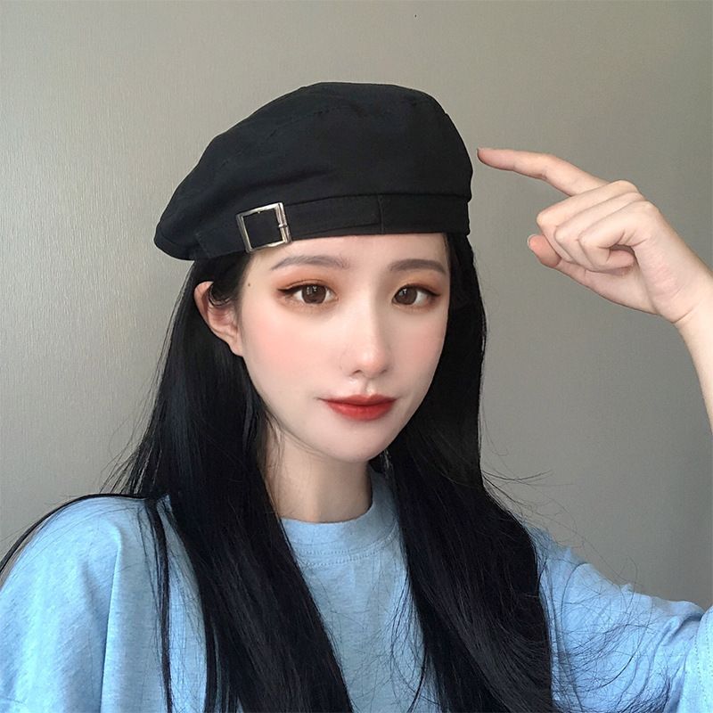 New beret women's spring and summer thin all-match octagonal hat retro art painter hat thumbnail