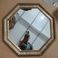 试衣镜，落地镜，家用卫浴镜客厅卧室酒店新款形状个性框架支撑八角六角框图