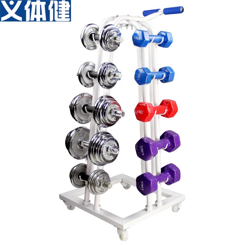 Hj-a068 Multi-function handbell cart dumbbell rack (10 sets)