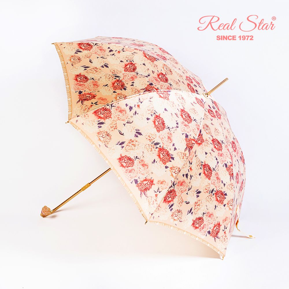 Xingbao Light Luxury gift umbrella hand-opened, copper-plated and diamond-encrusted handle, silk umbrella fabric single and double layer gift box, umbrella in stock