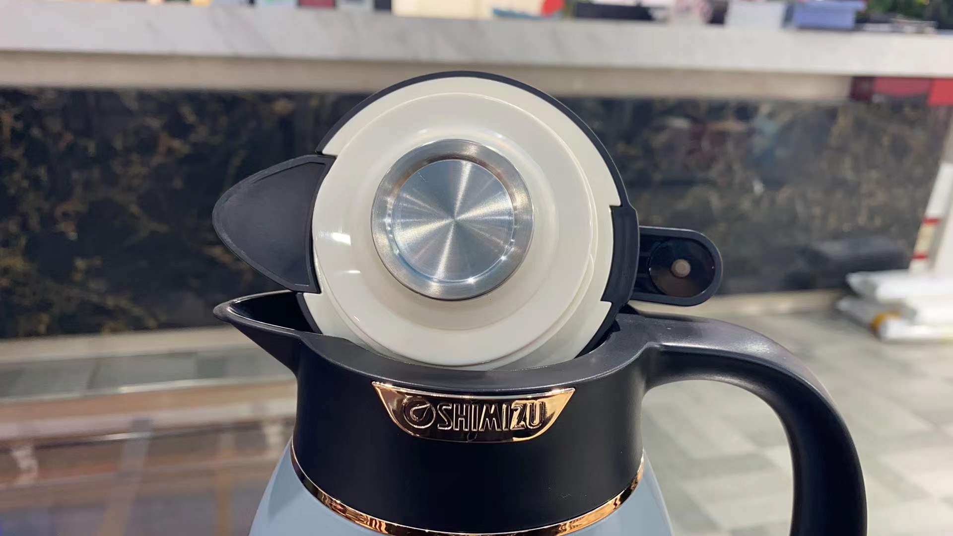 Shimizu's new SM-1192-160 coffee pot details Picture