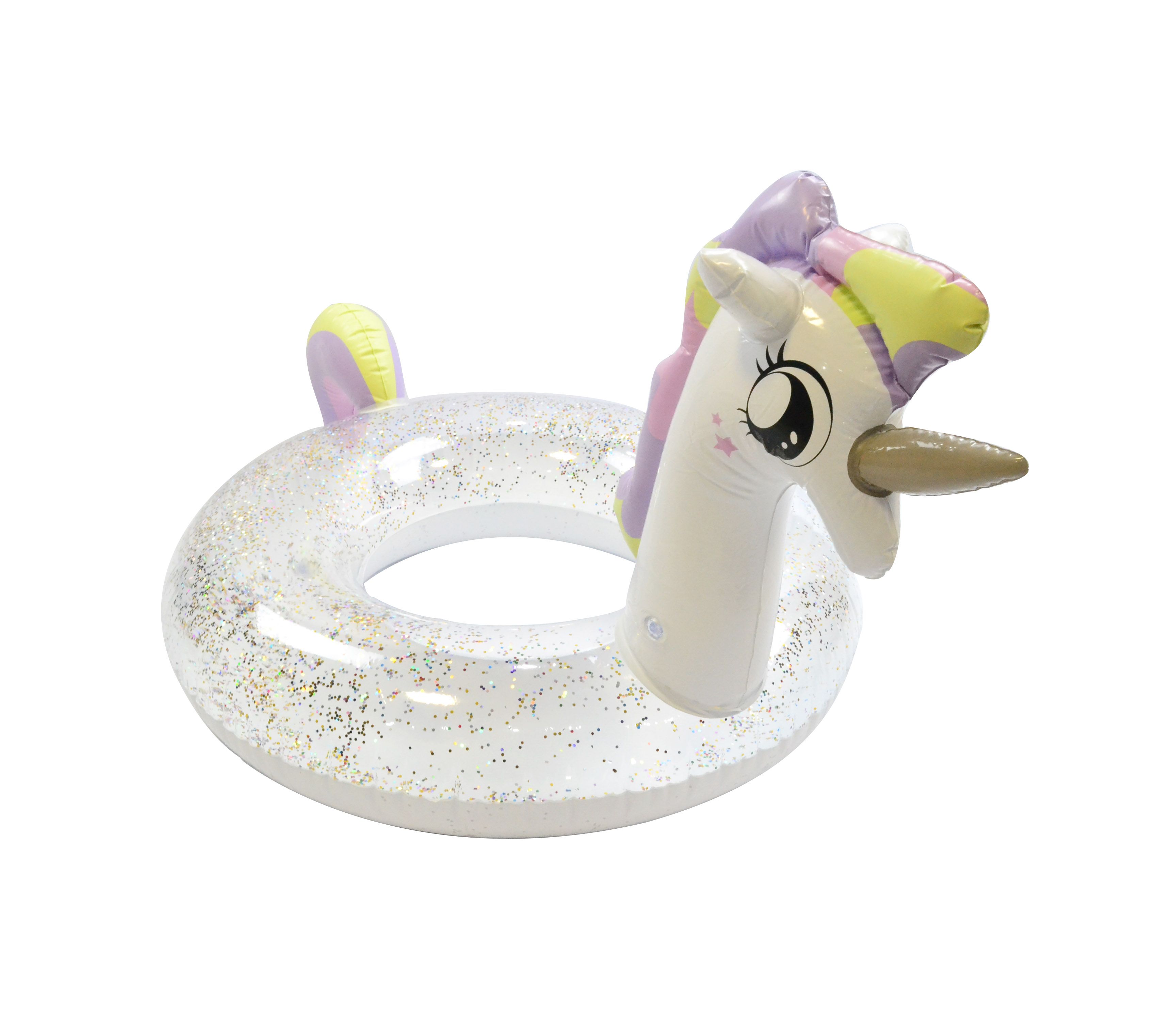 Net celebrity 70 sequins rainbow horse lead swimming circle creative modeling manufacturers direct swimming AIDS without a license thumbnail