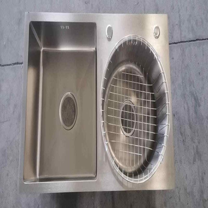 82*45 round stainless steel thickened manual sink single slot mirror thumbnail