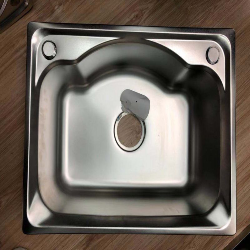 55*41 304 stainless steel thickened manual sink single slot mirror thumbnail