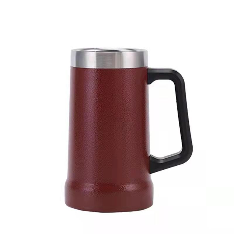 New beer mug made of 304 stainless steel, double-layer vacuum portable cup and insulated cup Specification image
