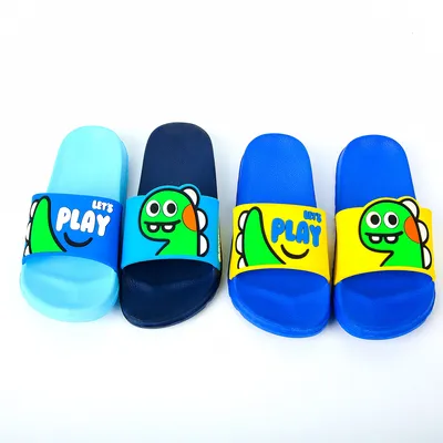 kawaii cartoon dinosaur chiledrn slippers high elastic sandals for kids thumbnail