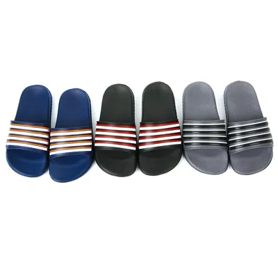 Mens slipper with stripe non-slip EVA Soft sandals thumbnail