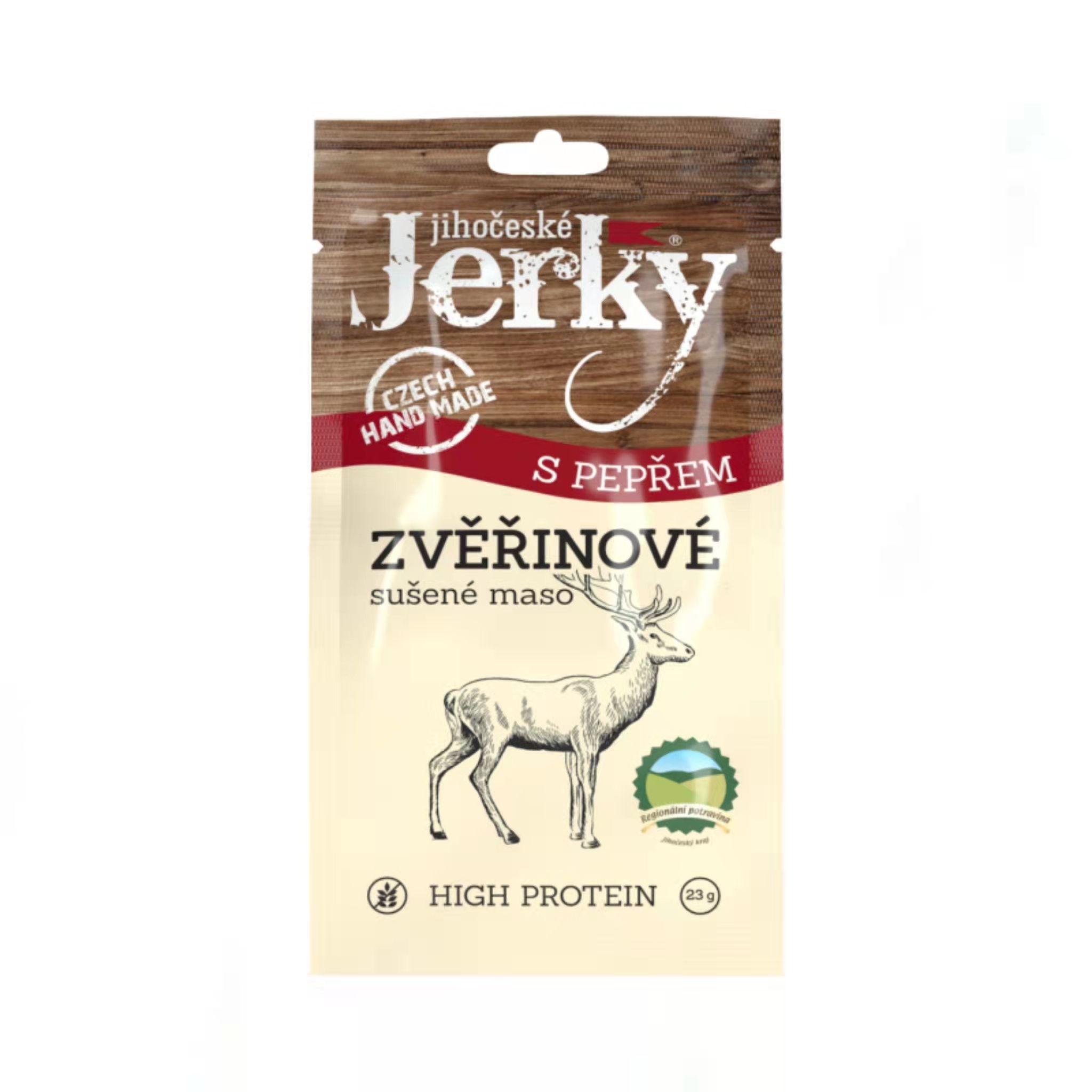 捷克进口零食肉干Jihočeské Jerky胡椒鹿肉23g