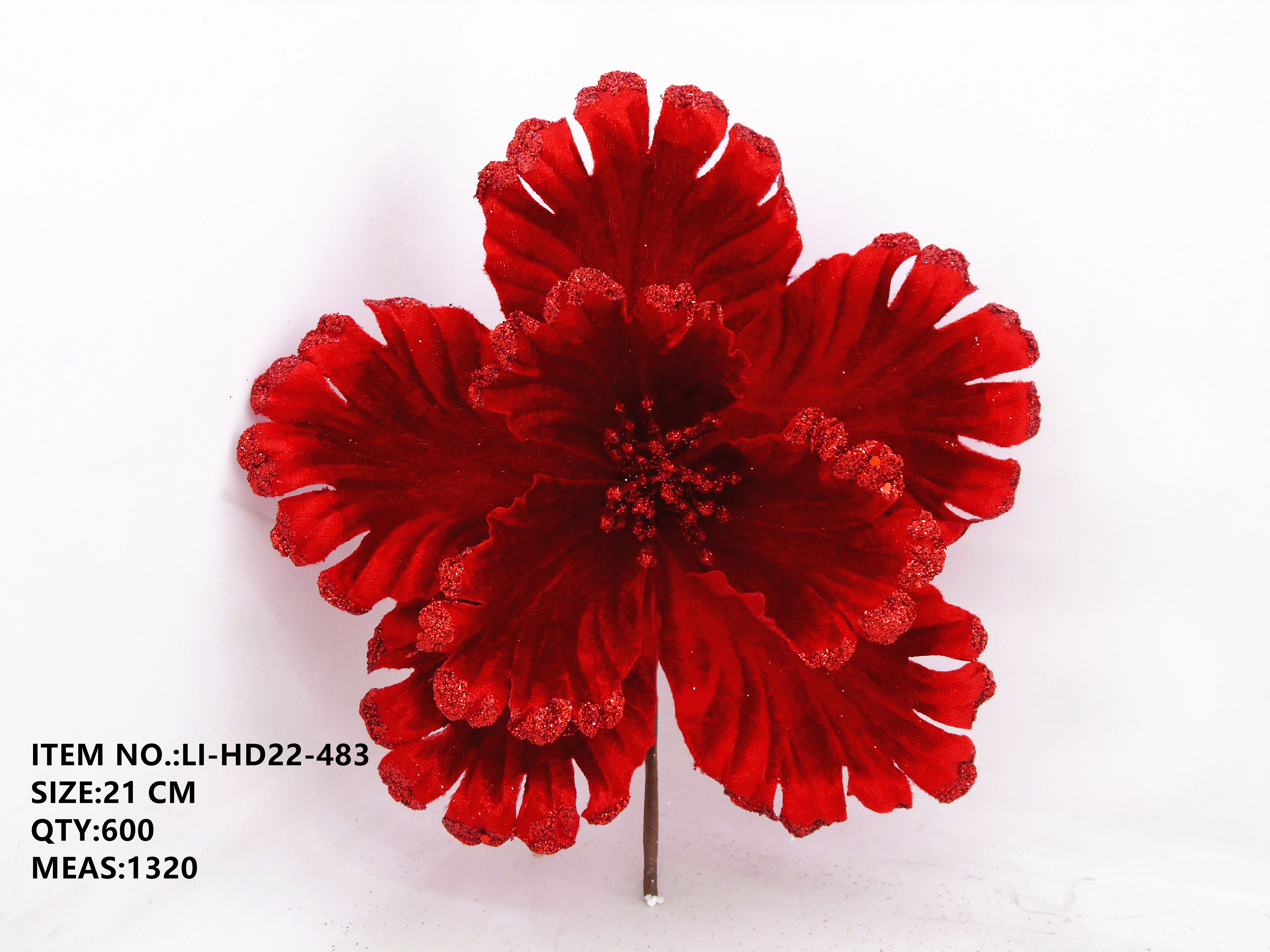 21CM Christmas fabric Decorative flower series