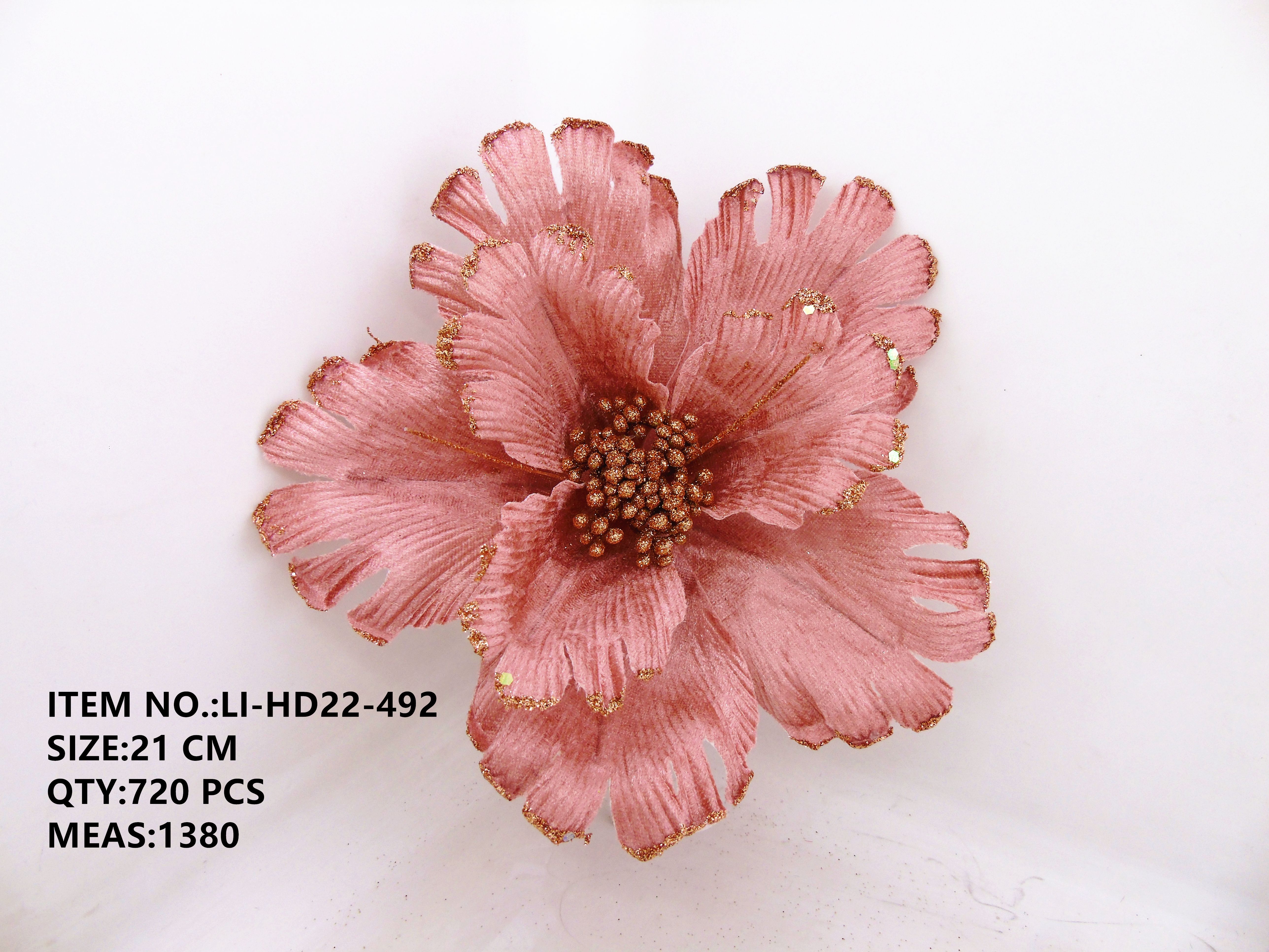 21CM Christmas fabric Decorative flower series details Picture