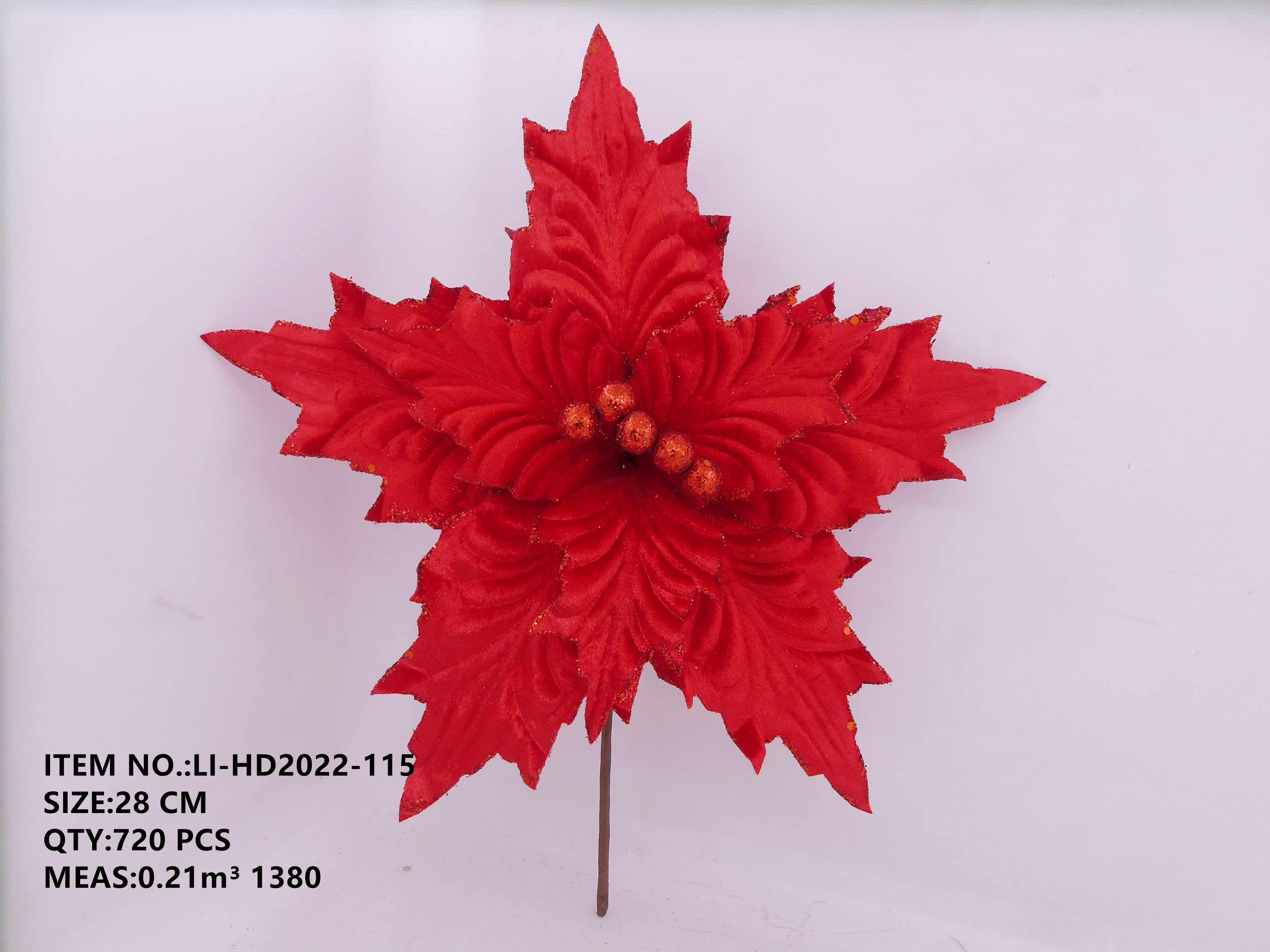 28CM Christmas fabric decorative flower arrangement