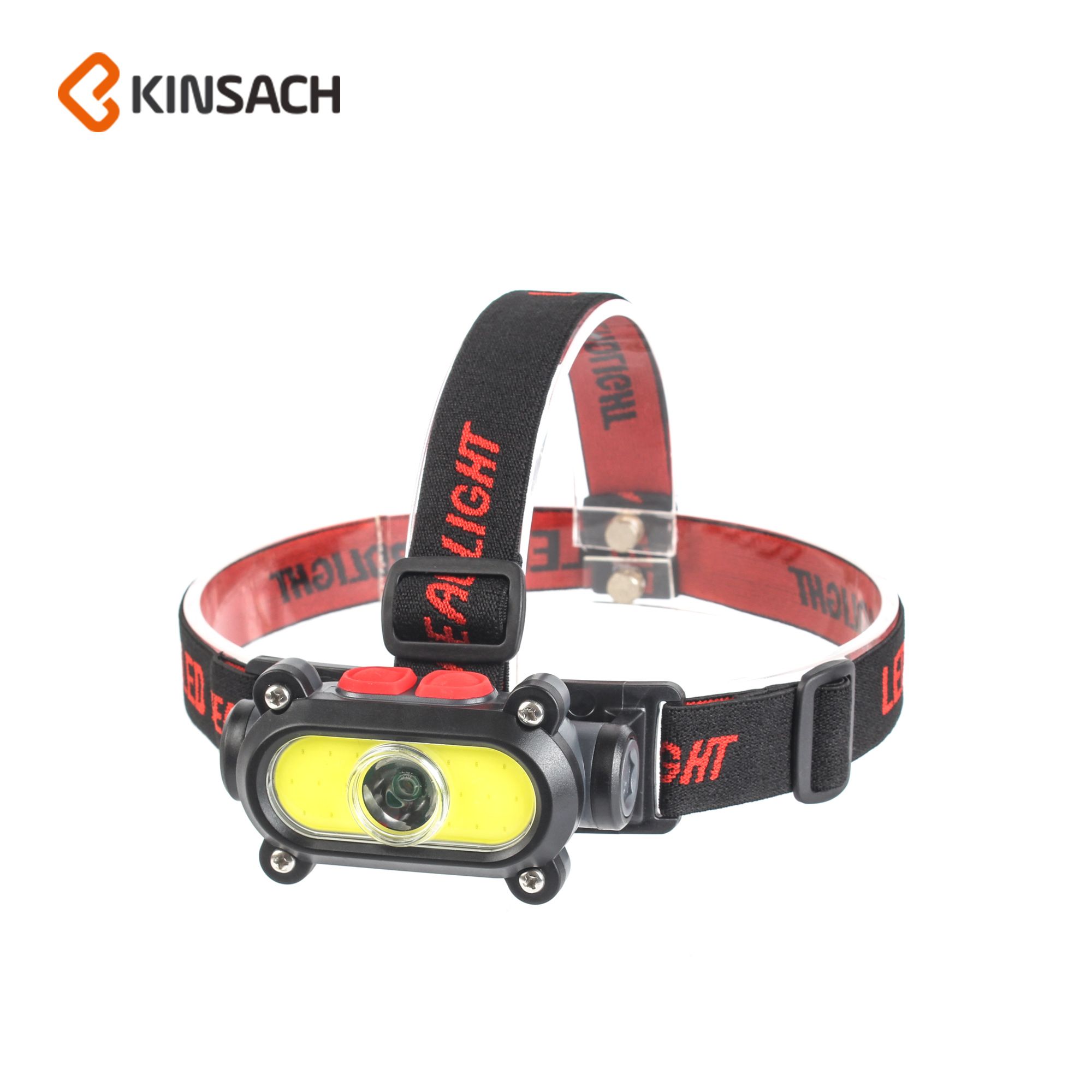 New cross-border LED headlamp COB strong light USB charging portable headlamp LED outdoor night riding, running and fishing lamp