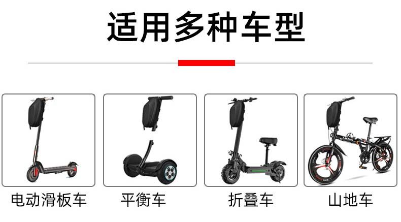 319B自行车前挂包车把手首包车头包自行车储物包防水包草席纹硬壳包详情9