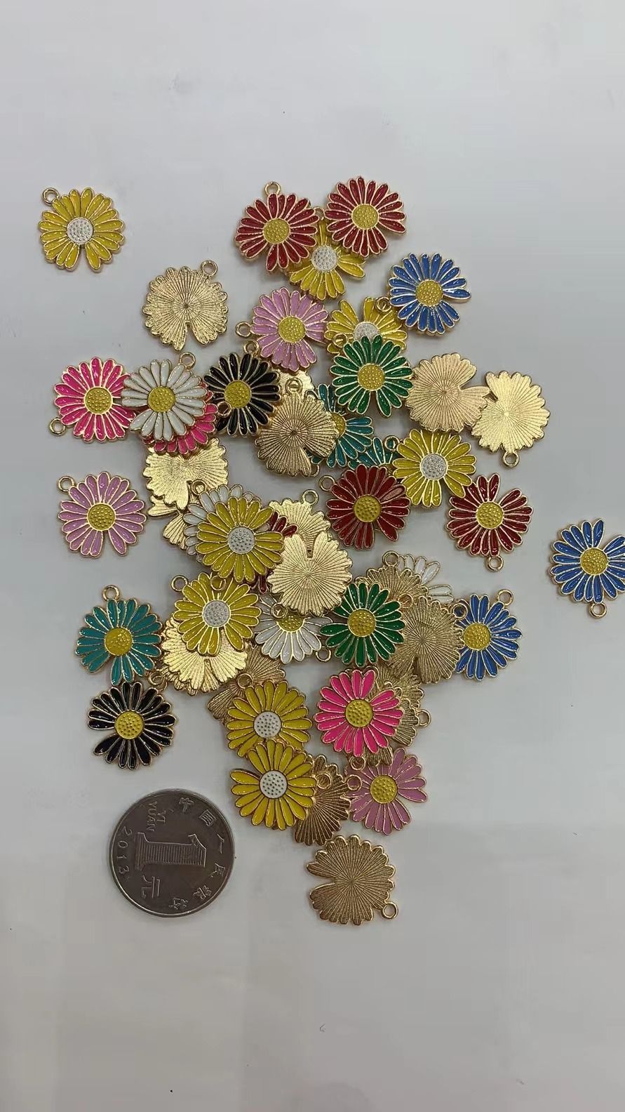 Alloy fifteen-petal flower