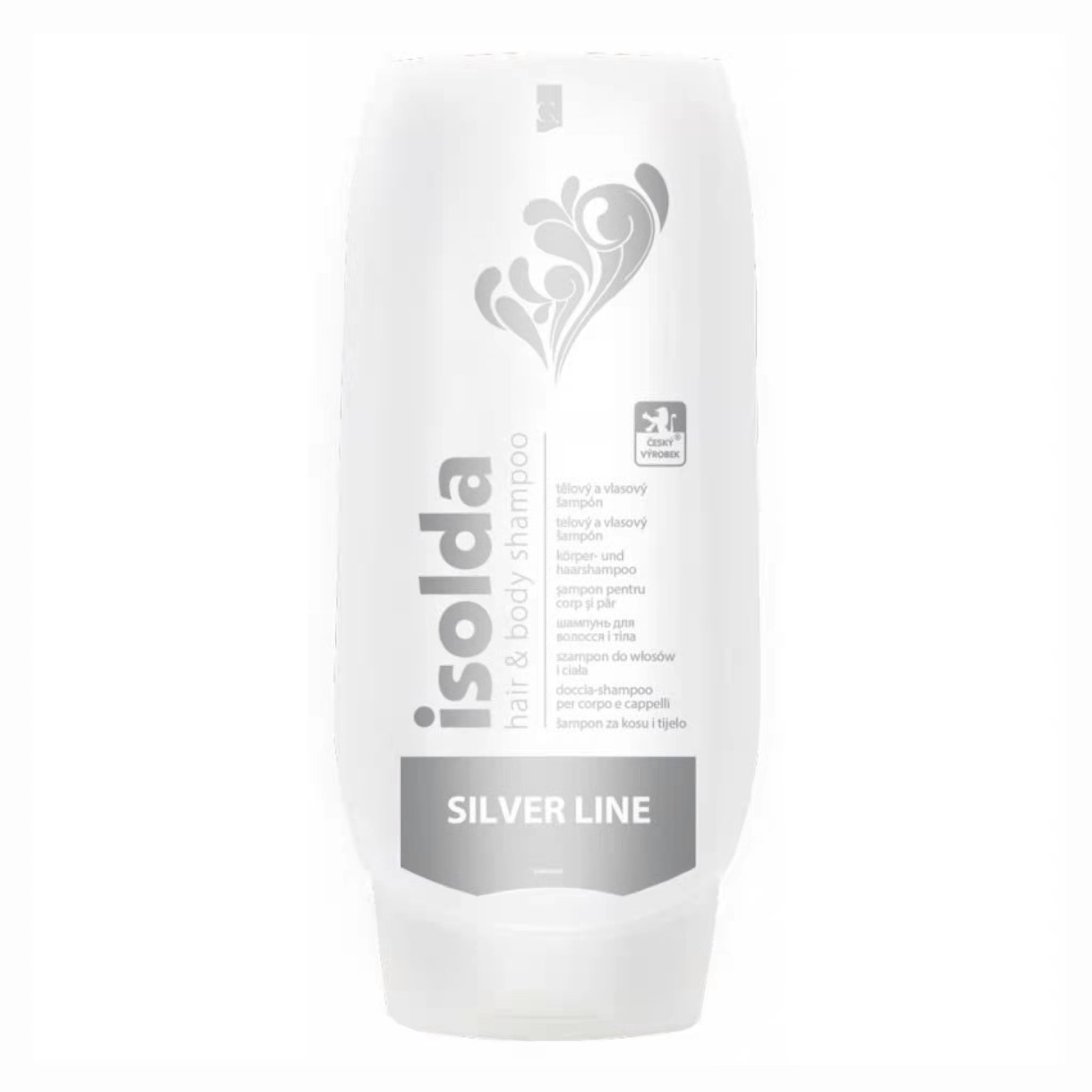 捷克进口沐浴露ISOLDA银色温和洗发沐浴露500ml