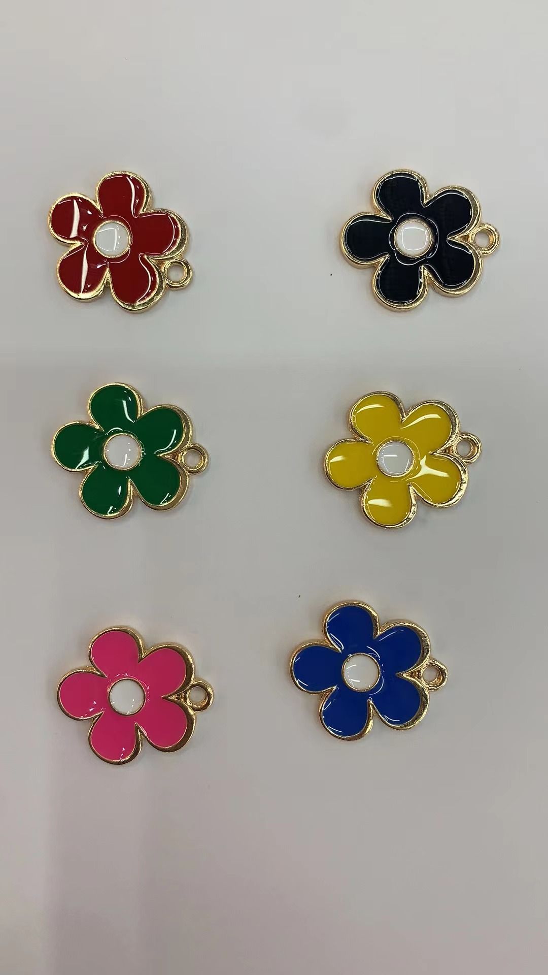 Alloy five-petal flower