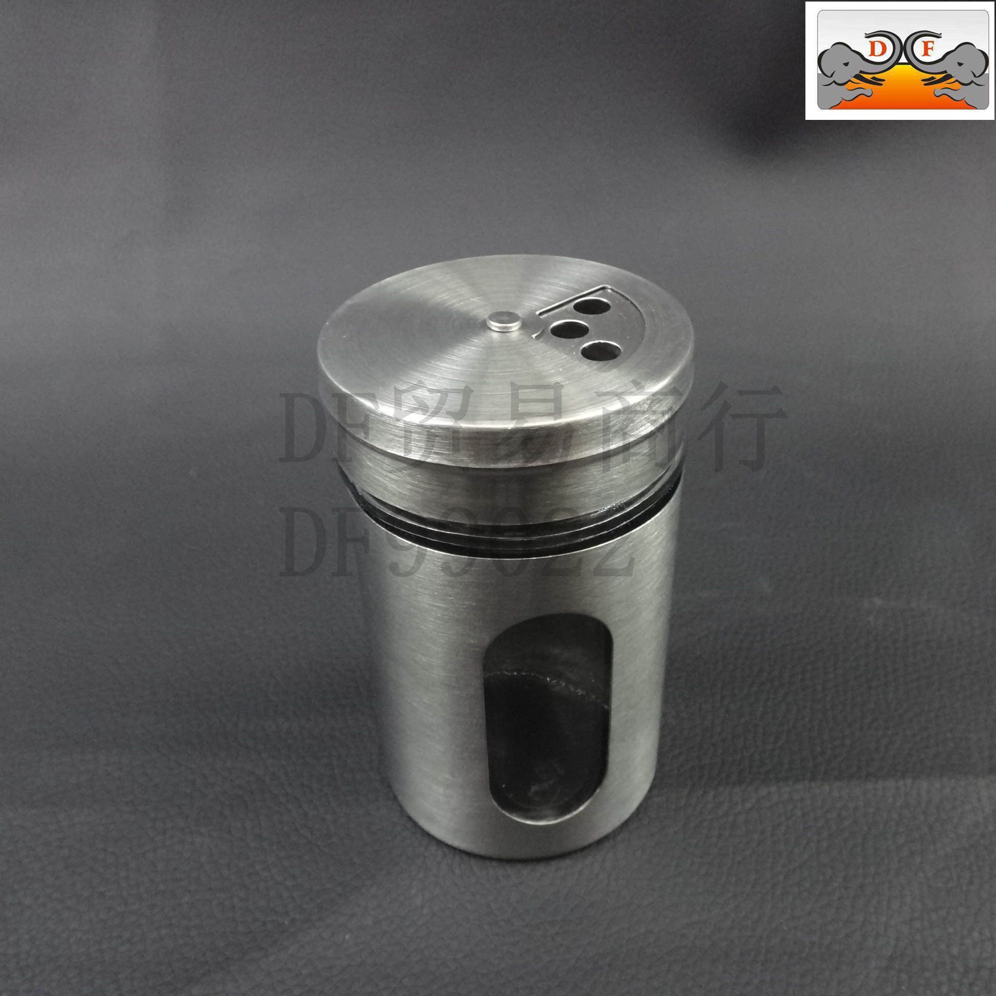 DF99022 Small stainless steel Glass seasoning jar DF TRADING HOUSE
