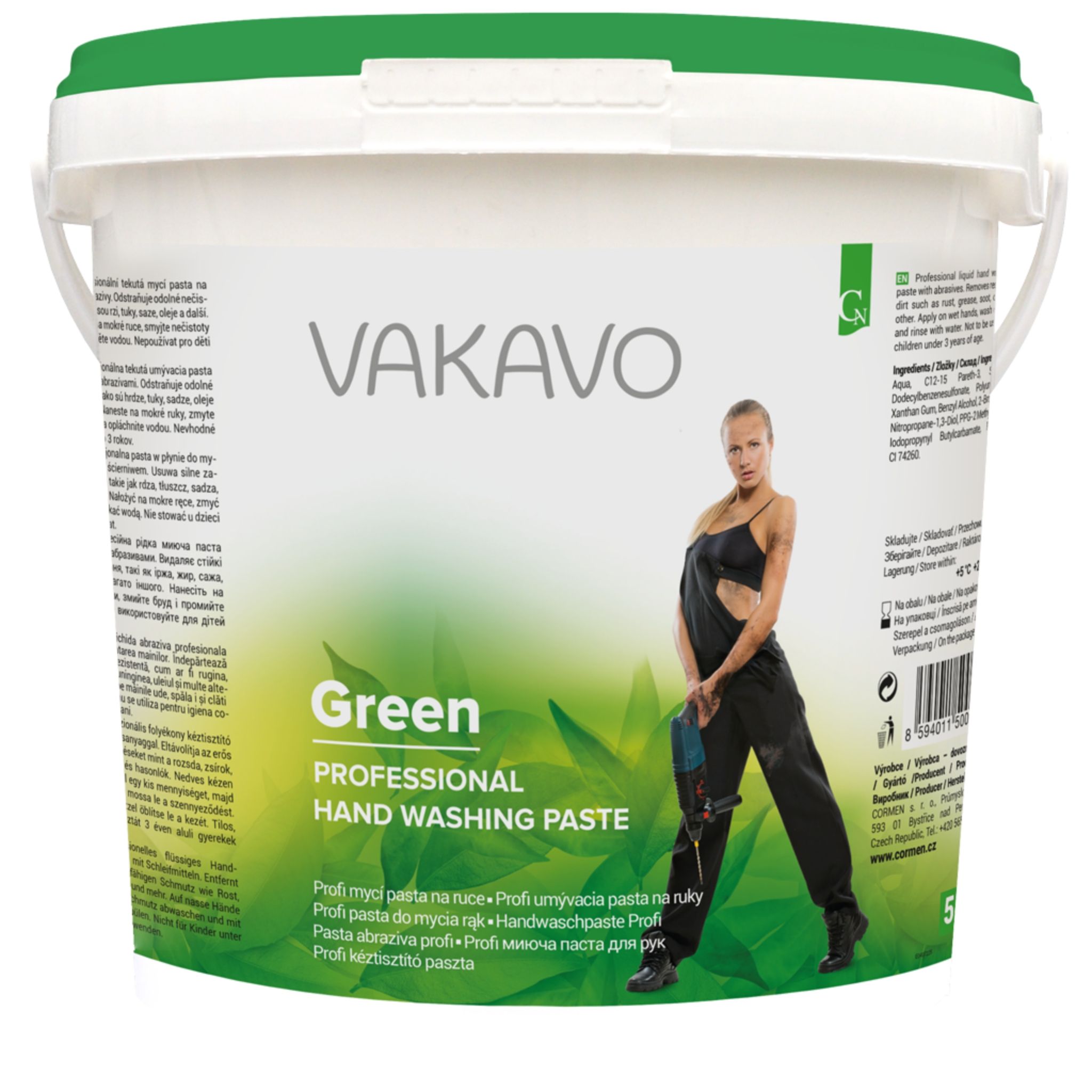 捷克进口VAKAVO瓦卡沃工业清洁膏洗手液5kg