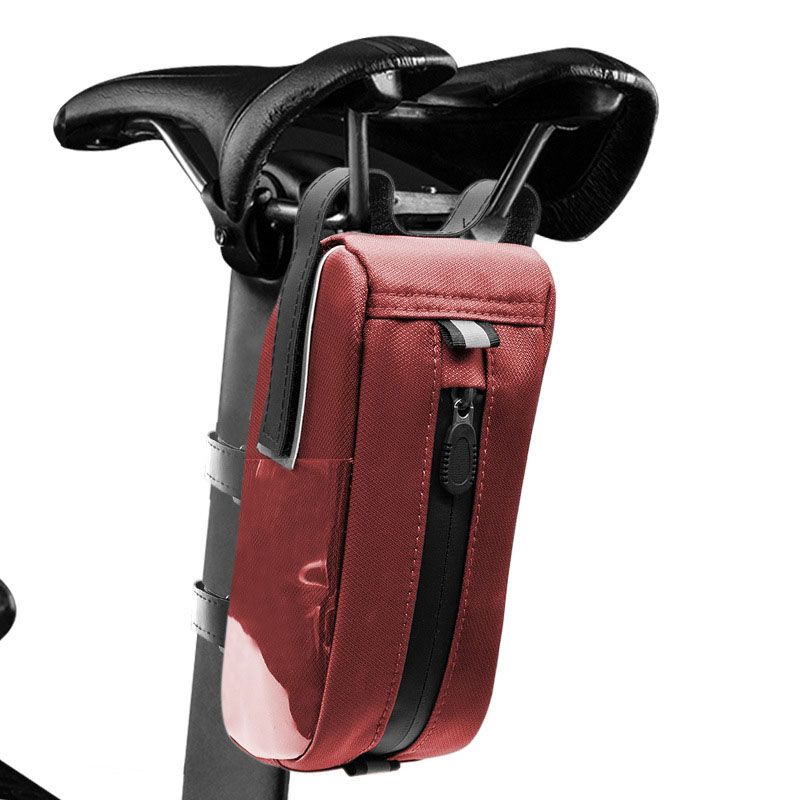 220112 Mountain bike, front beam bag, riding equipment, front beam bag, seat post, quick-release tail bag, saddle bag Application Scenario