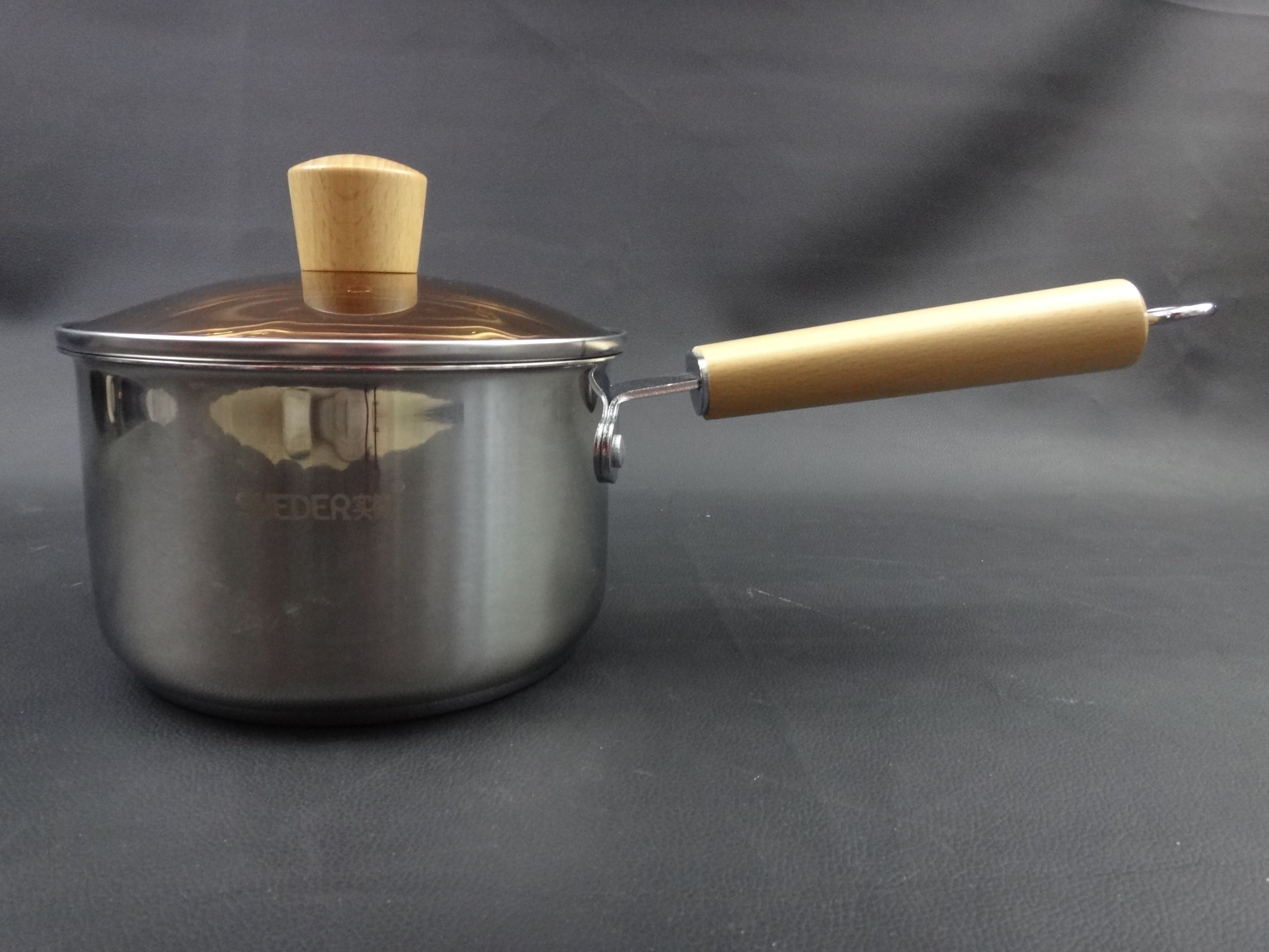 DF TRADING HOUSE DF99221 Single handle Extra thick Small milk Boiling pot Zhangqiu Non-stick wok Household multi-functional details Picture