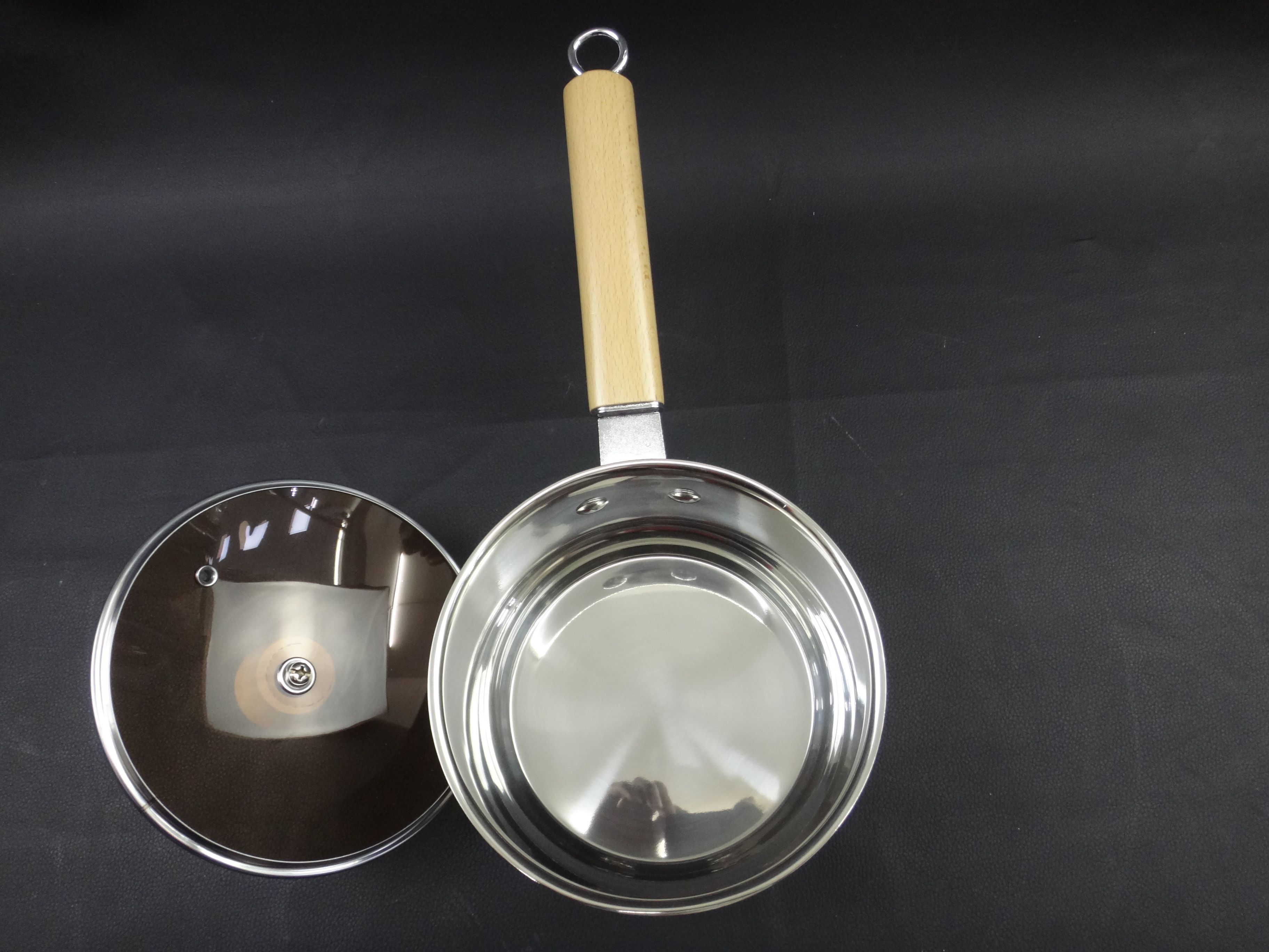 DF TRADING HOUSE DF99221 Single handle Extra thick Small milk Boiling pot Zhangqiu Non-stick wok Household multi-functional Item Picture