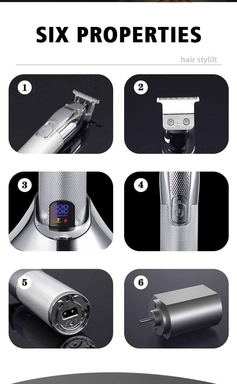 DSP/丹松 电动理发器光头剪一机多用雕刻造型电推剪带数显90399 详情2