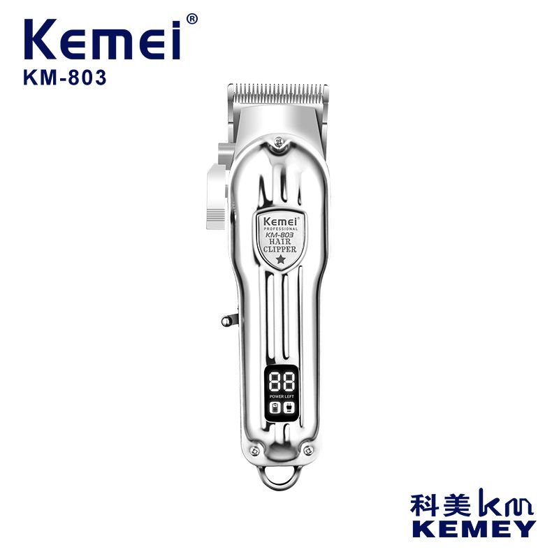 Cross-border manufacturers directly supply metal hair clippers KEMEI KM-803 universal multi-functional rechargeable electric hair clippers