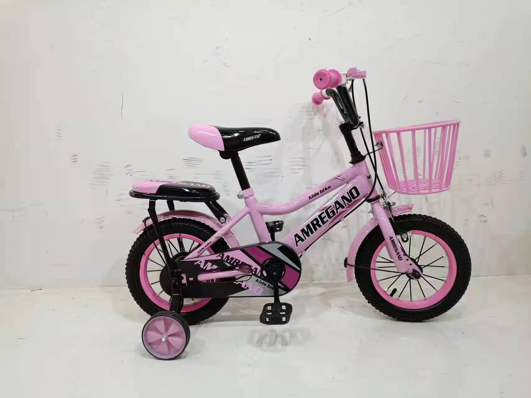 自行车童车12/16寸新款带车篮后衣架男女童车儿童自行车学生车自行车