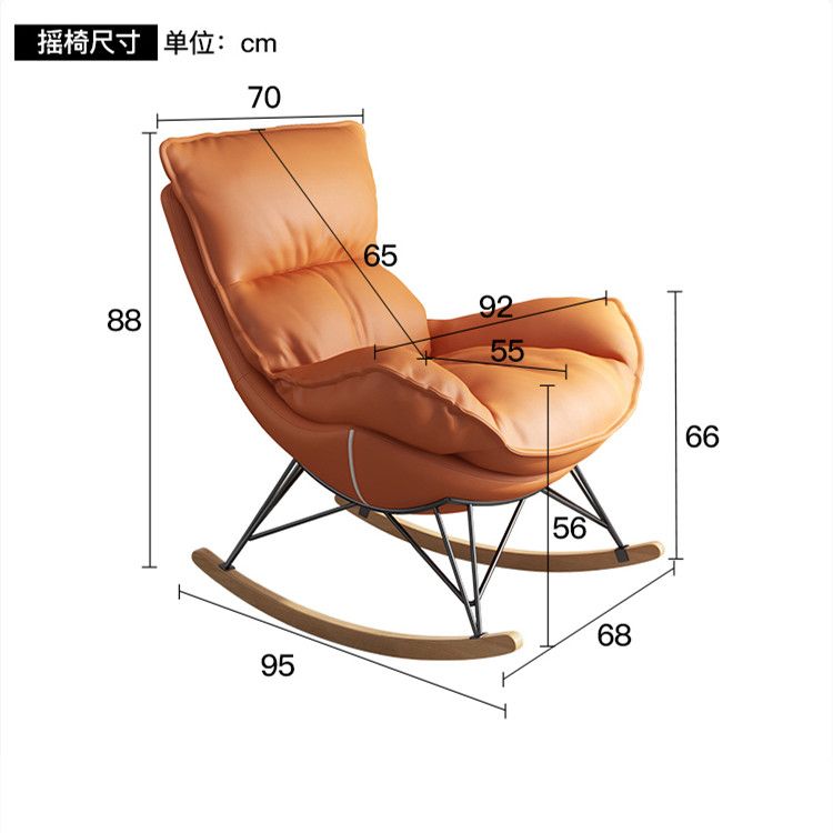 摇椅躺椅懒人椅卧室懒人沙发单人沙发椅子阳台休闲椅科技布摇摇椅详情2