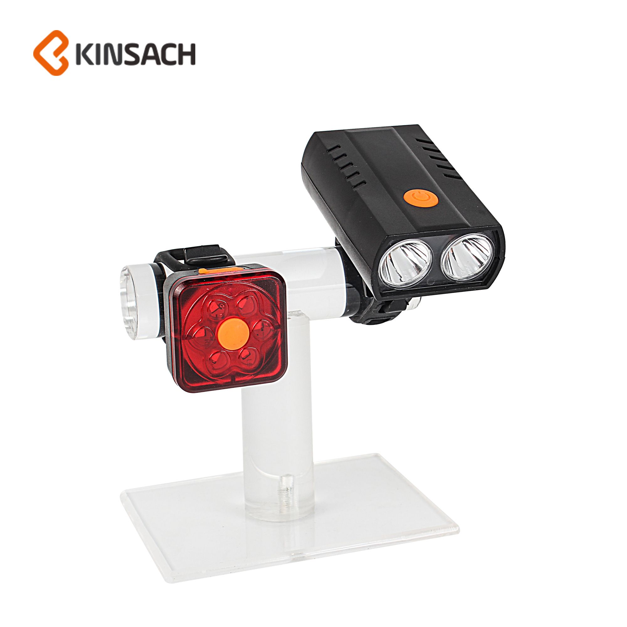 Bike light set square taillight outdoor riding equipment USB charging super bright light 2218 mountain bike lights