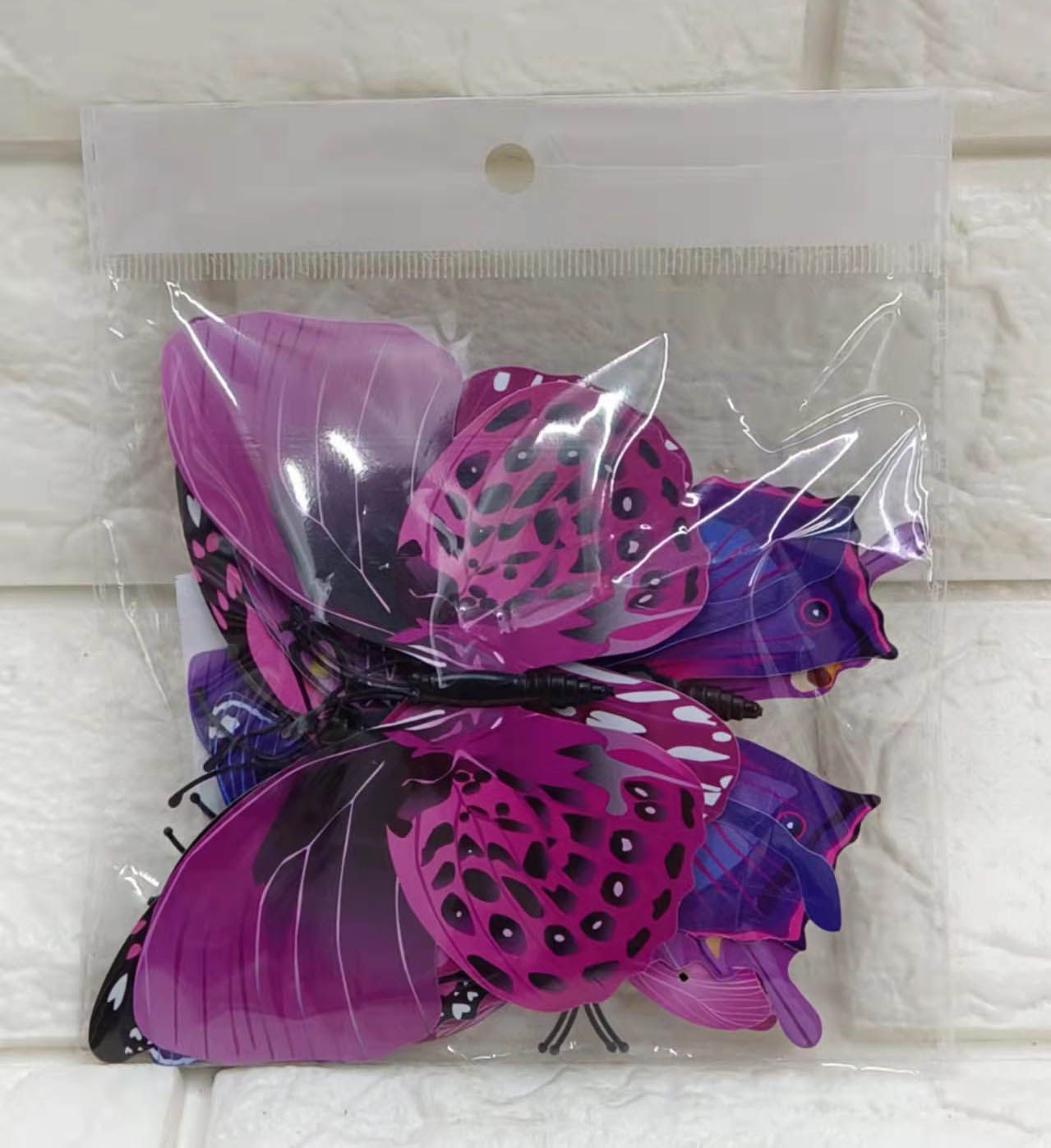 H-003单层磁铁加胶蝴蝶装饰贴