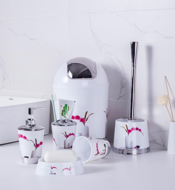 Plastic Bathroom Set Six Sets, Five Sets, Four Sets, Three Sets Of Free Collocation Item Picture