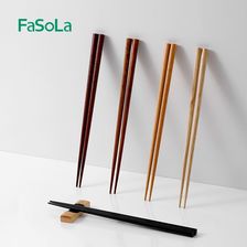 日式家用分餐筷一人一筷木筷子防滑天然实木家庭分类筷子尖头公筷