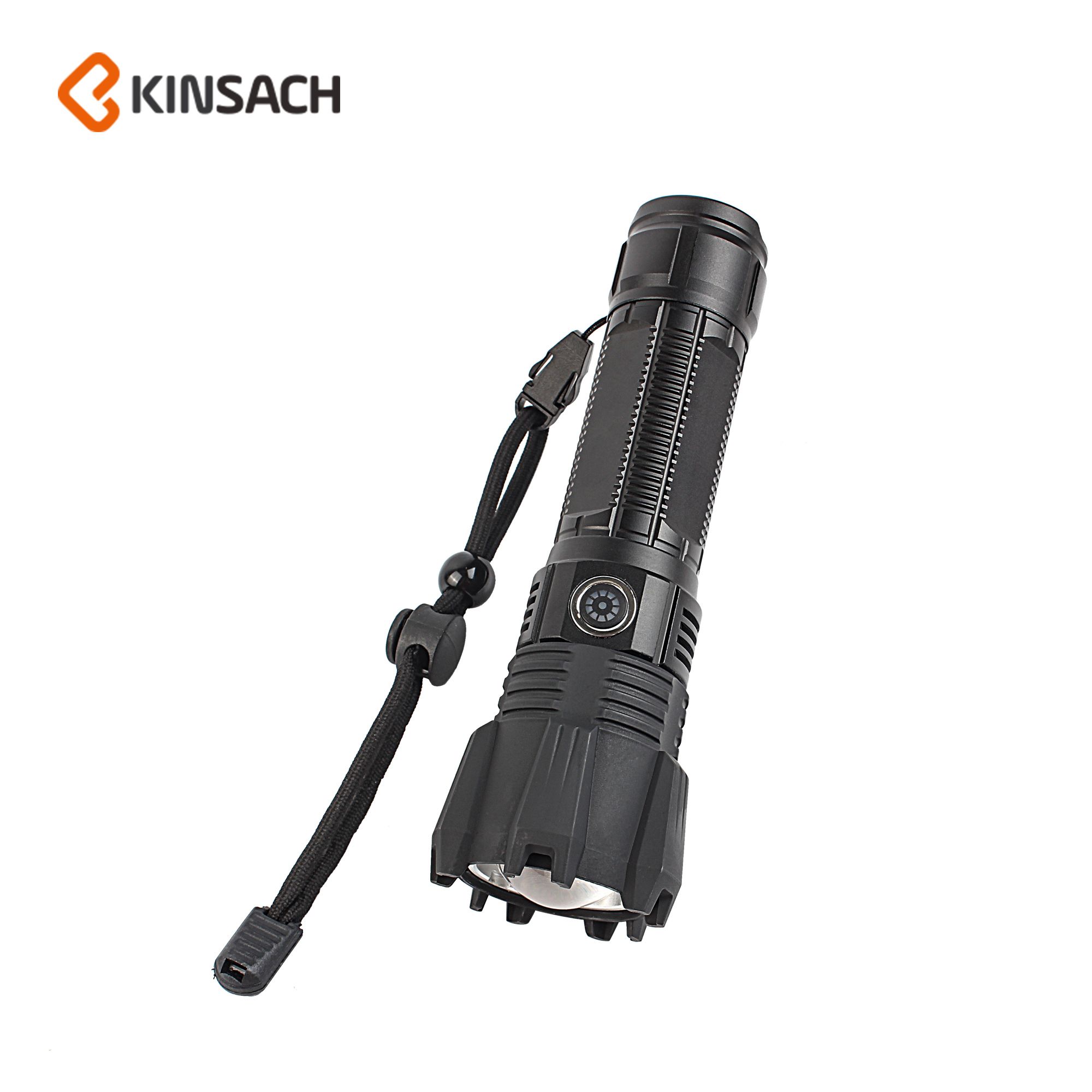 Cross-border new P90 nine-cell aluminum alloy telescopic flashlight TYPE-C rechargeable flashlight