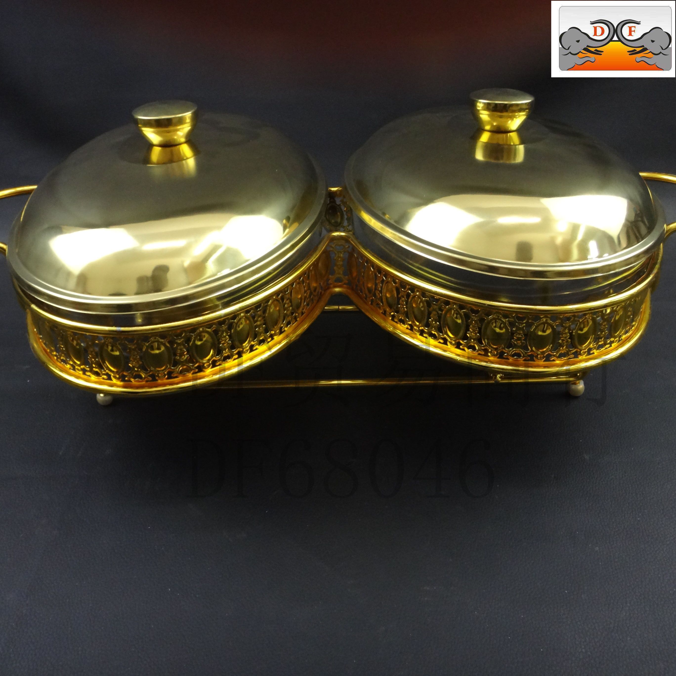 DF TRADING HOUSE蛋形双连金色其他酒店餐厨用具优雅实用