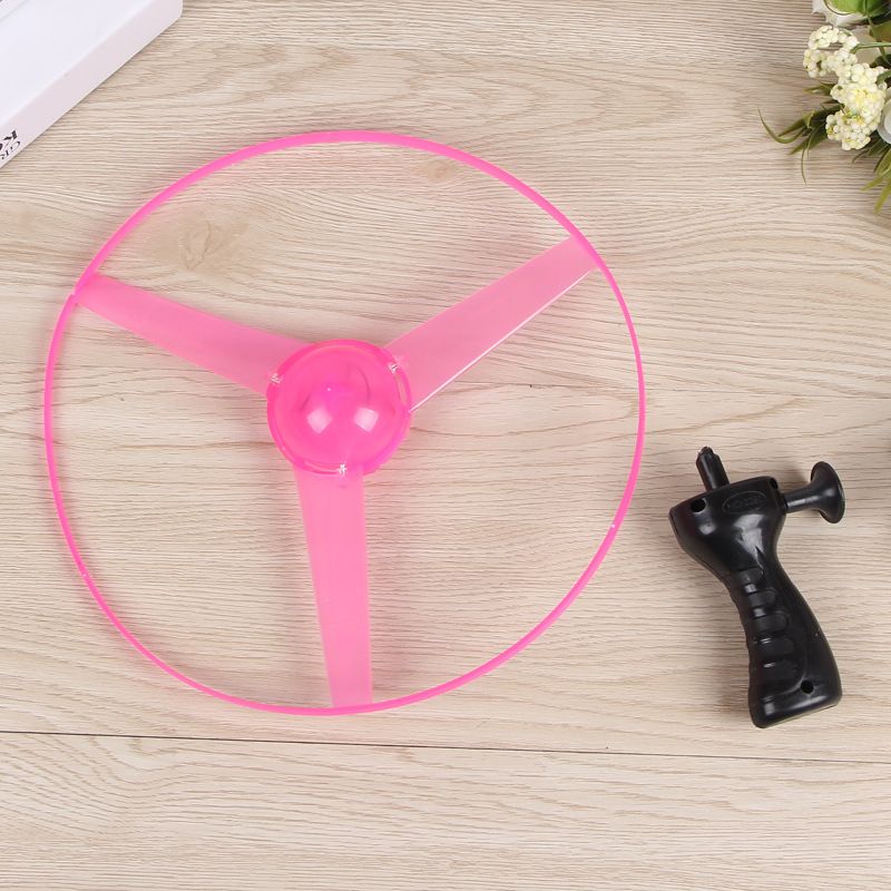 拉线闪光大号飞碟夜光飞天仙子儿童手推发光玩具夜市地摊玩具批发详情15