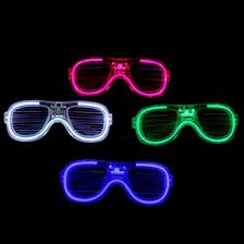 百叶窗冷光线发光创意眼镜酒吧派对气氛道具儿童发光玩具厂家批发