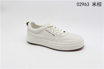 This woman leather bound 2022 small white shoes sneakers casual shoes breathable fashion Korean version of 100 shoes