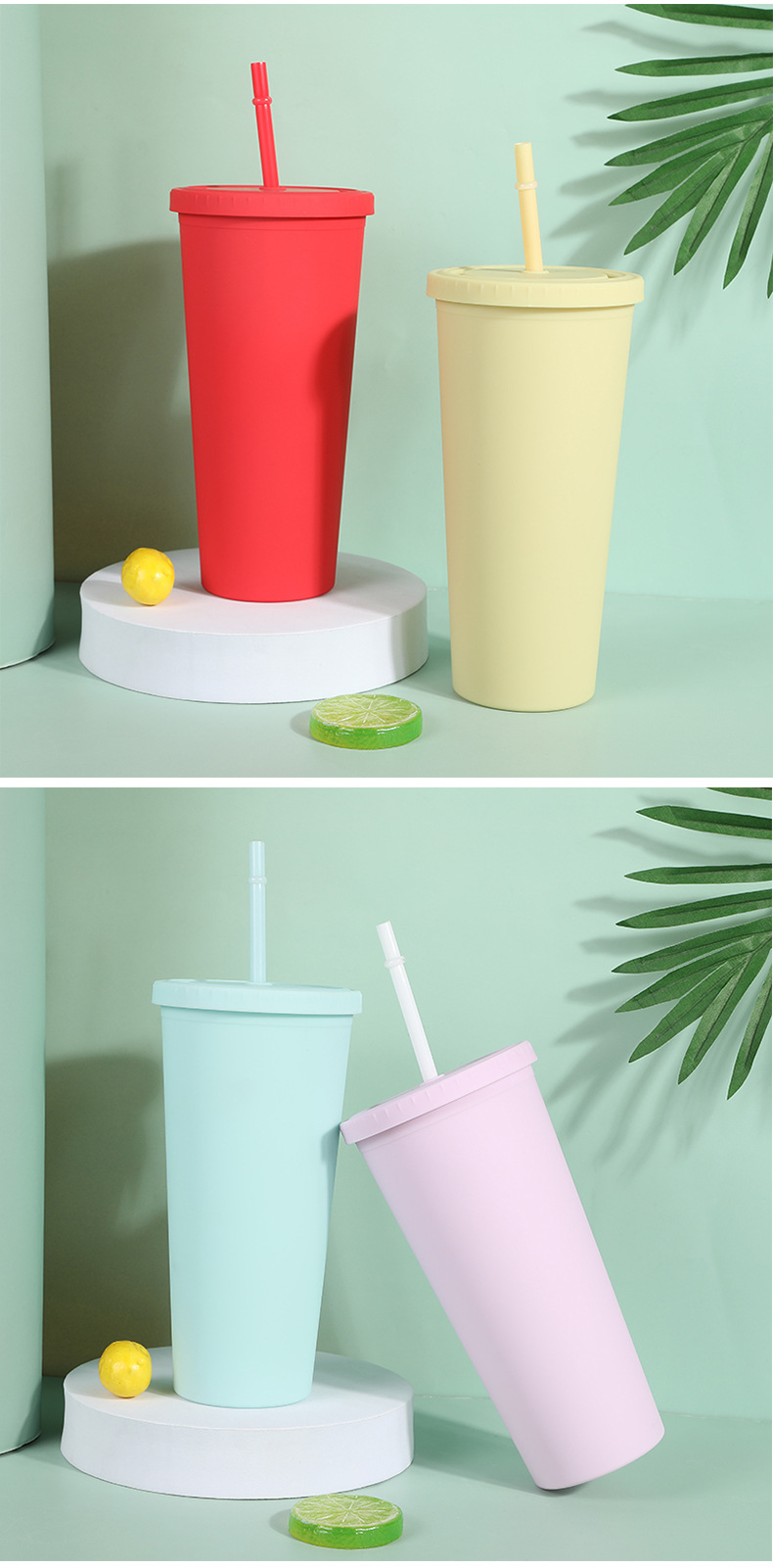 Creative Candy Color Home Daily Straw Cup Item Picture