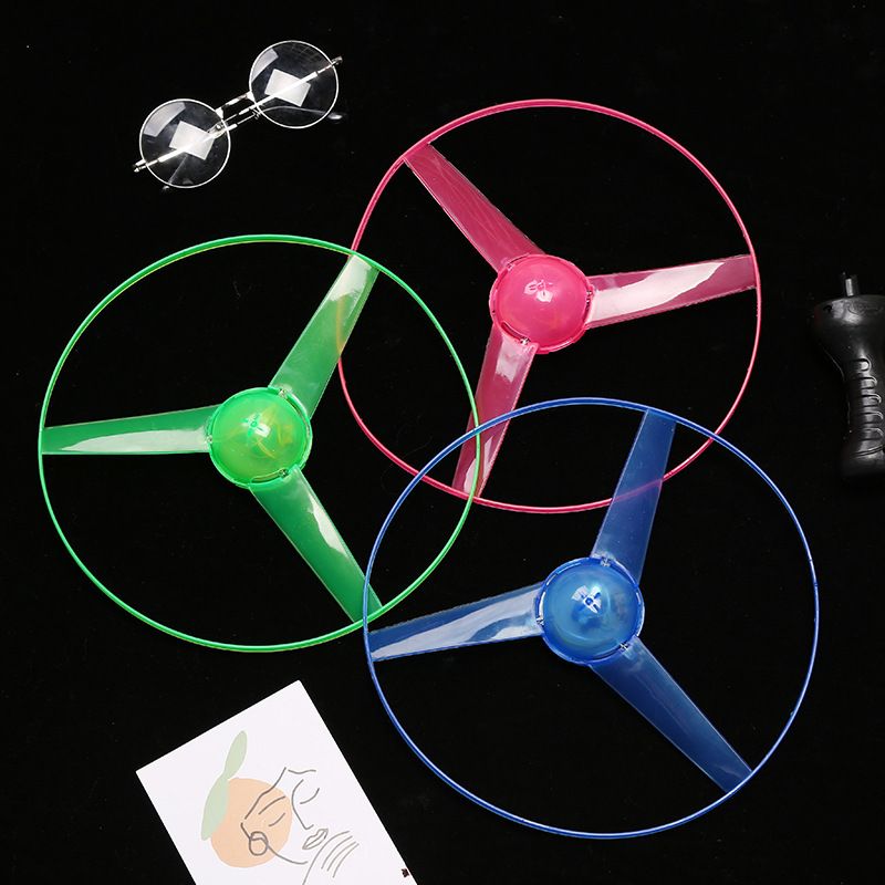 拉线闪光大号飞碟夜光飞天仙子儿童手推发光玩具夜市地摊玩具批发详情13