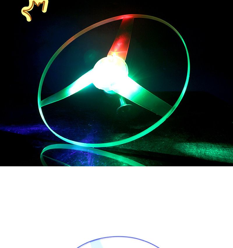拉线闪光大号飞碟夜光飞天仙子儿童手推发光玩具夜市地摊玩具批发详情10
