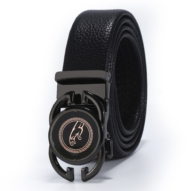 Leather belt men business youth two cowhide fashion leather belt live hot selling belt manufacturers wholesale