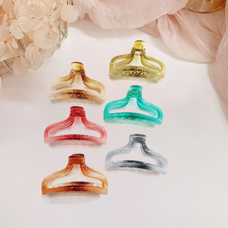 Hair clips, shark clips, large hair volume, popular gradient color series, back of the head, coiled hair clips, headwear details Picture