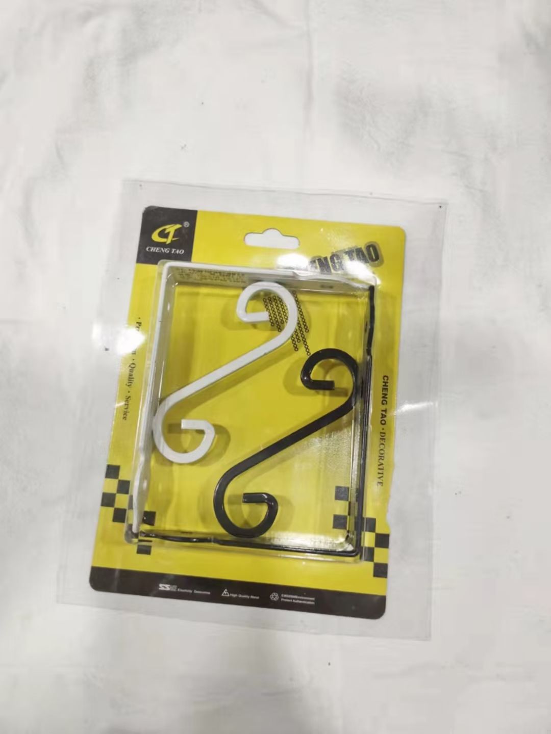 11*14花头S型黑漆铁支架插卡包装